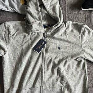 Polo Ralph Lauren Gray Zip-Up Hoodie